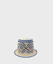 Catarzi Matisse capello cloche in raffia crochet natuarale