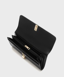 Furla Iride portafogli con zip XL, nero