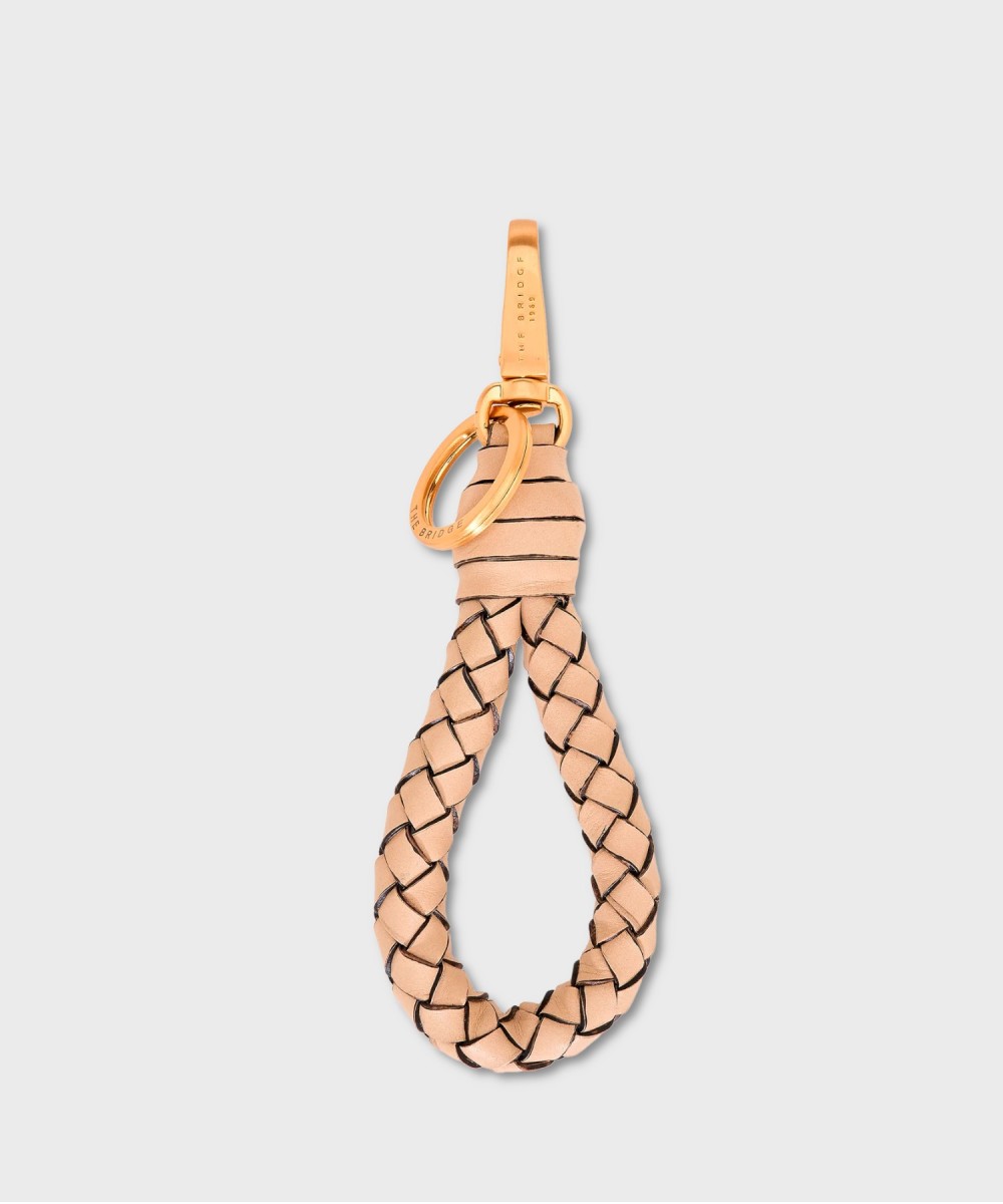The Bridge Duccio braided keychain, butter