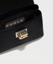 Furla 1927 borsa a mano con tracolla, nero