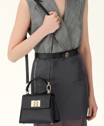 Furla 1927 borsa a mano con tracolla, nero