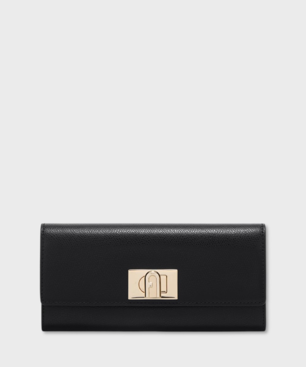 Furla 1927 portafogli a libro in pelle nero