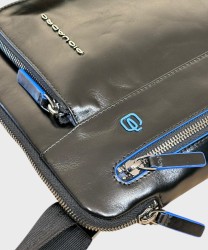 Piquadro Blue Square shoulder bag, black