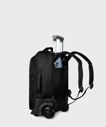 Cabaia Berlin zaino da cabina 45 cm con ruote, black