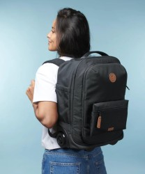 Cabaia Berlin zaino da cabina 45 cm con ruote, black