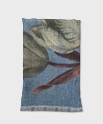 Archivio Jaitush sciarpa in lana, foliage blu