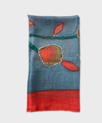 Archivio Jaitush sciarpa in lana, floreale blu rosso