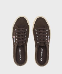 Superga 2750 Linen low sneakers, brown off white