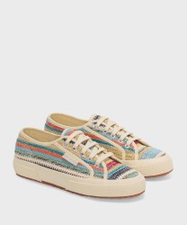 Superga 2750 Raffia sneakers classiche, blue weaving