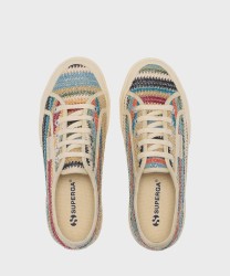 Superga 2750 Raffia sneakers classiche, blue weaving