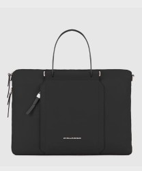 Piquadro Circle expandable 15.6" laptop briefcase in leather