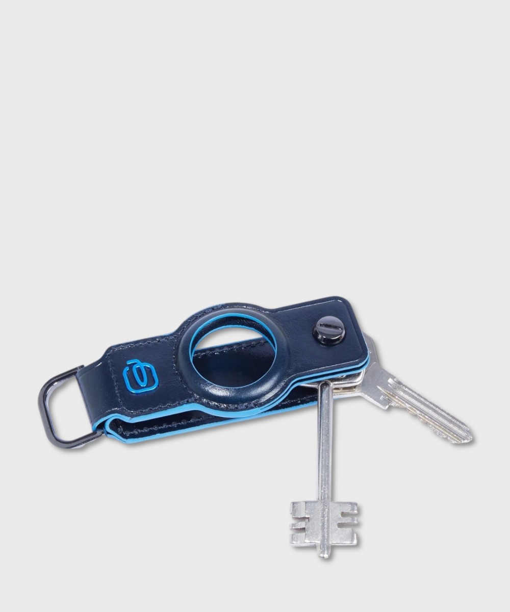Piquadro Blue Square portachiavi per AirTag e...