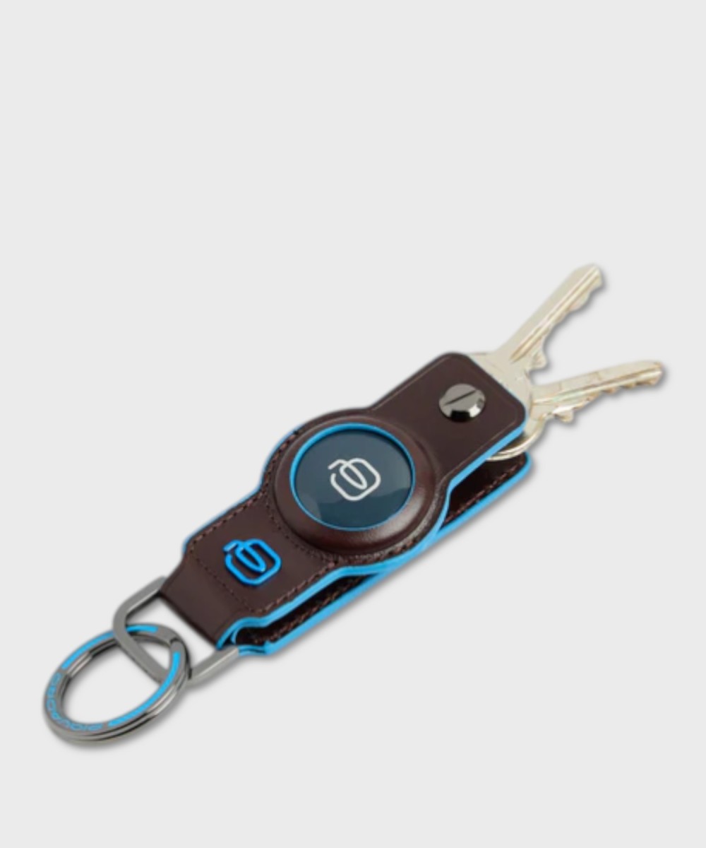 Piquadro Blue Square portachiavi per AirTag e...