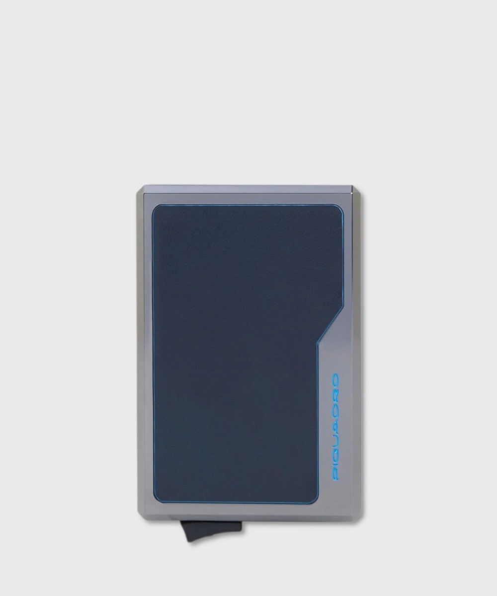 Piquadro Blue Square compact wallet with...