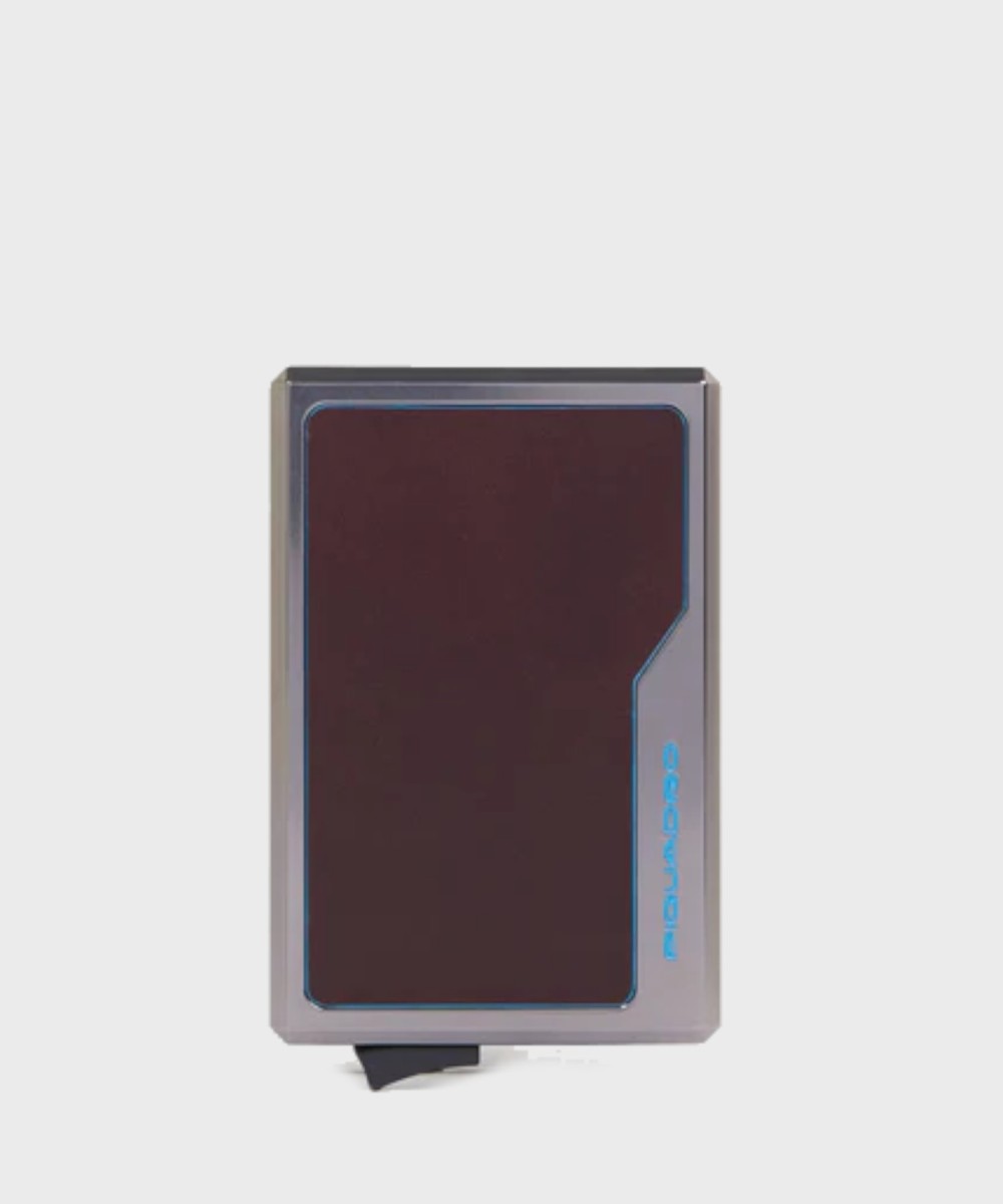 Piquadro Blue Square compact wallet with...