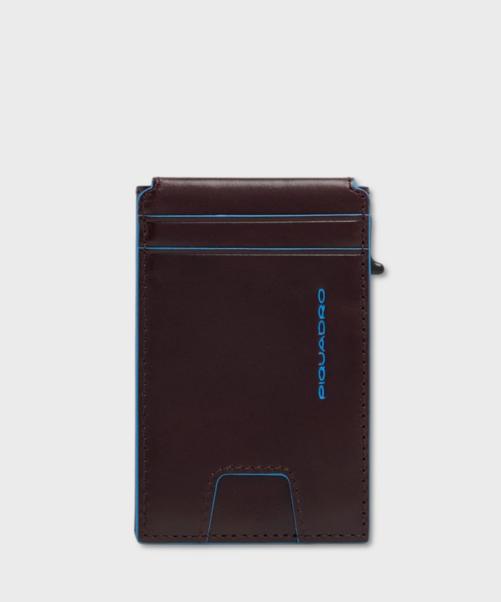 Piquadro Blue Square BL compact wallet 6 cc con...