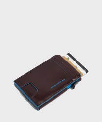 Piquadro Blue Square BL compact wallet 6 cc con porta banconote