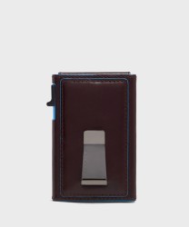 Piquadro Blue Square BL compact wallet 6 cc con porta banconote