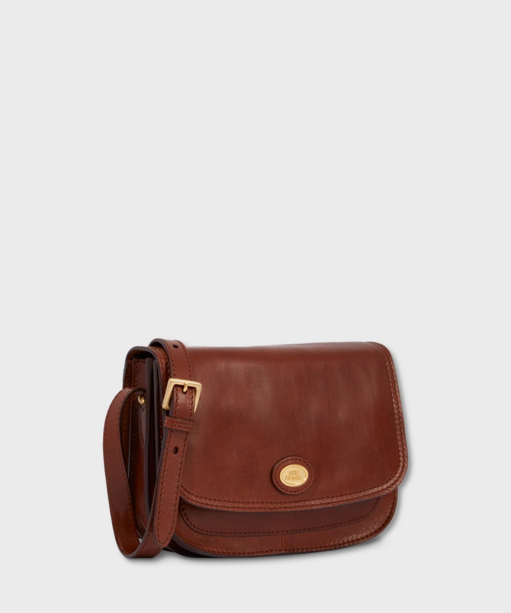 The Bridge Story brown leather shoulder bag