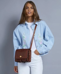 The Bridge Story borsa a tracolla in pelle marrone