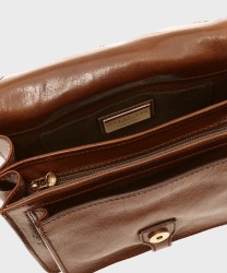 The Bridge Story brown leather shoulder bag