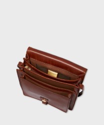 The Bridge Story borsa con pattina a tracolla in pelle marrone