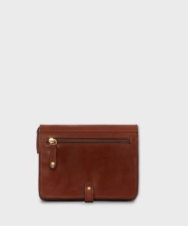 The Bridge Story Brown Leather Flap Shoulder Bag