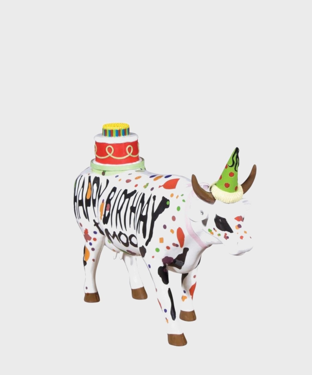Cow Parade Happy Birthday to Moo small in...