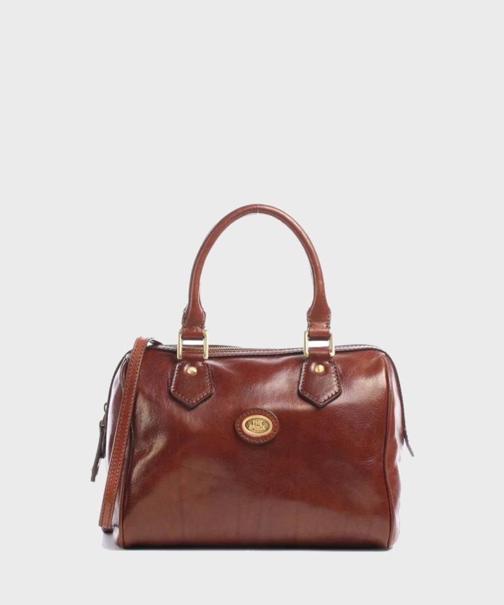The Bridge Story brown leather satchel bag
