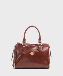 The Bridge Story brown leather satchel bag