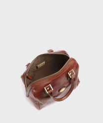 The Bridge Story brown leather satchel bag