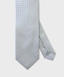 Arcuri three-fold silk formal tie, light blue