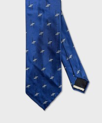 Arcuri seven-fold silk tailored tie, unsheathe