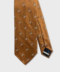 Arcuri seven-fold silk tailored tie, unsheathe