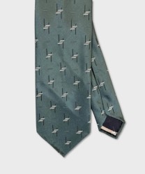 Arcuri seven-fold silk tailored tie, unsheathe