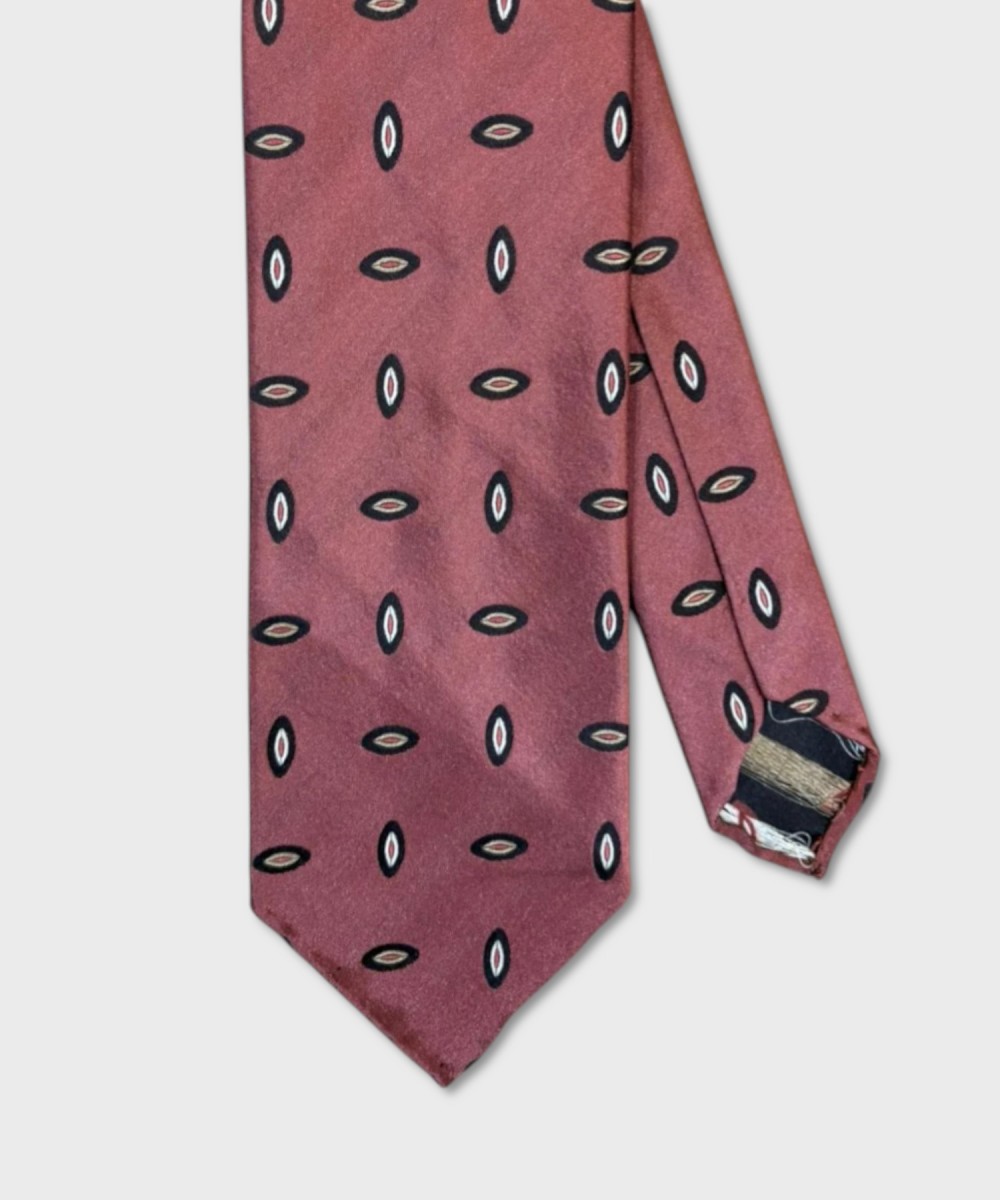 Arcuri seven-fold silk tailored tie, sfodearta,...