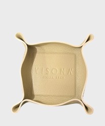 Visona svuota tasche quadrato in pelle verde timo
