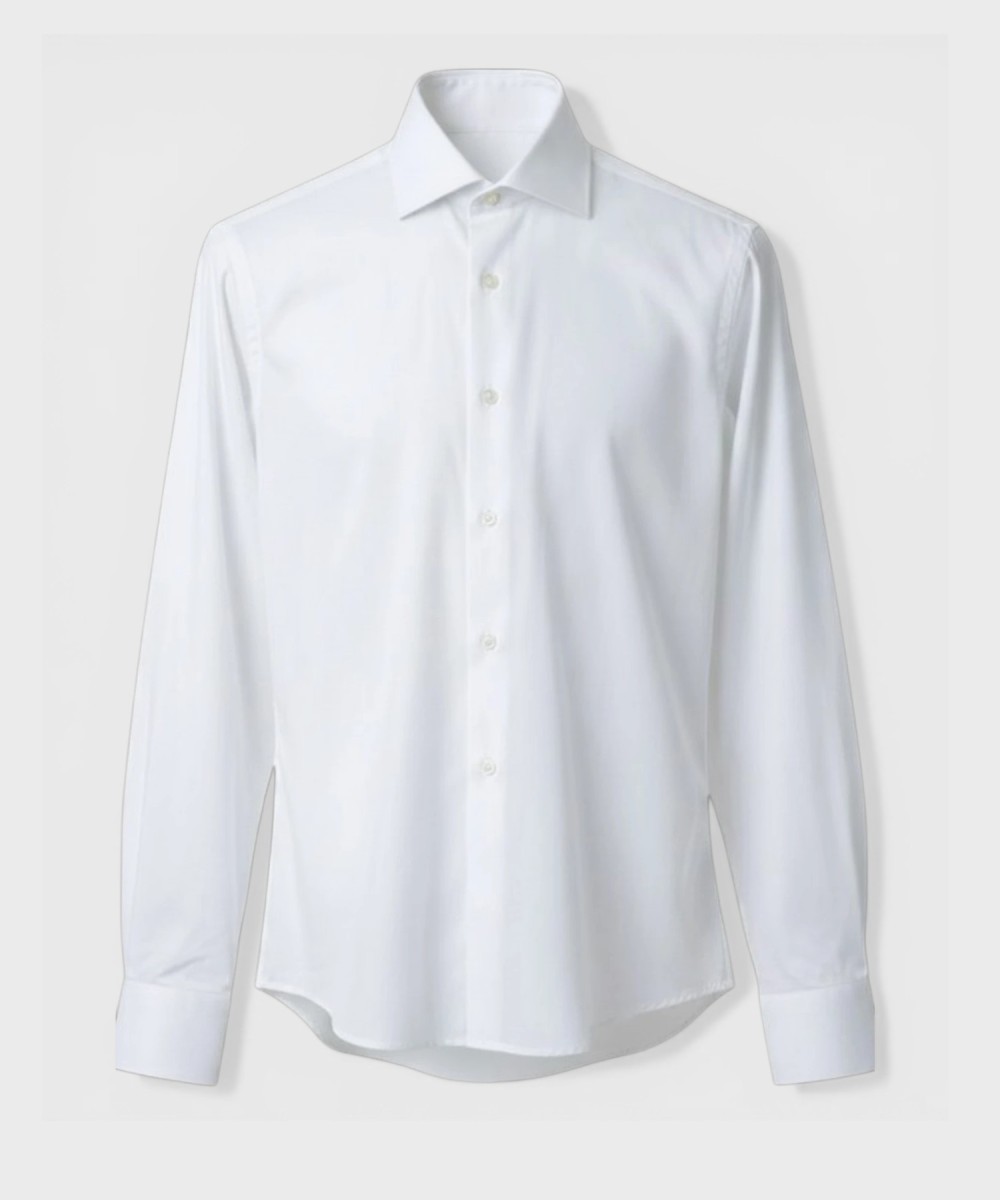 Galise tailored shirt in white Albini cotton...