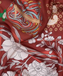 Mantero The Greenhouse Memories Silk Fringed Shawl