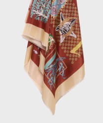 Mantero The Greenhouse Memories Silk Fringed Shawl