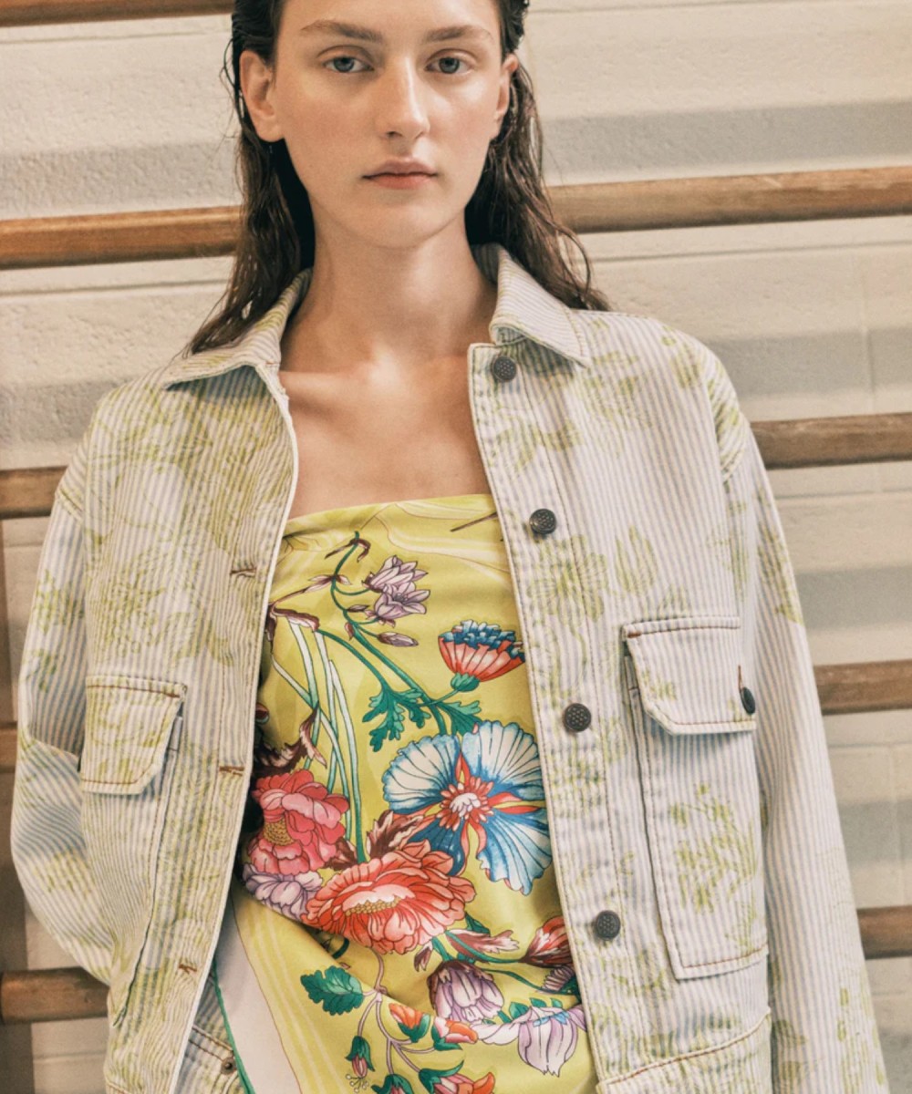 Mantero Petals and Pies foulard in seta giallo