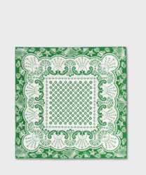 Mantero Maui green silk and cotton scarf