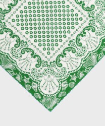 Mantero Maui foulard in seta e cotone verde