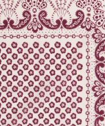 Mantero Zoey bandana con visiera in twill di seta vino