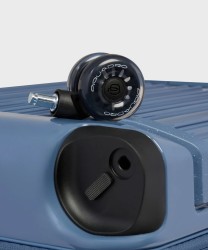 Piquadro Pop trolley bagaglio a mano da cabina 55 cm blu avio