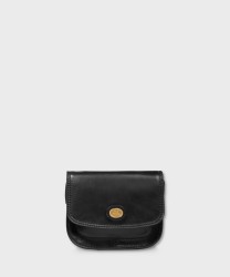 The Bridge Story borsa con patta a tracolla in pelle nera
