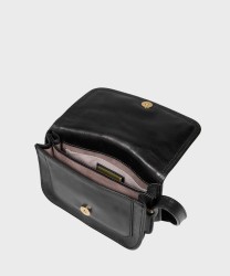 The Bridge Story borsa con patta a tracolla in pelle nera