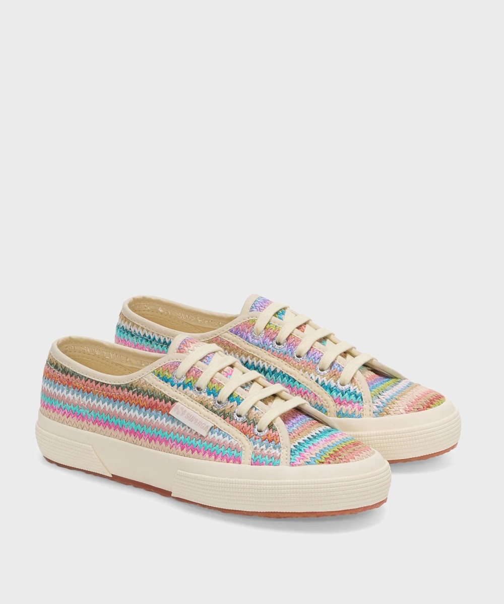 Superga 2750 Raffia sneakers classiche, lilla...
