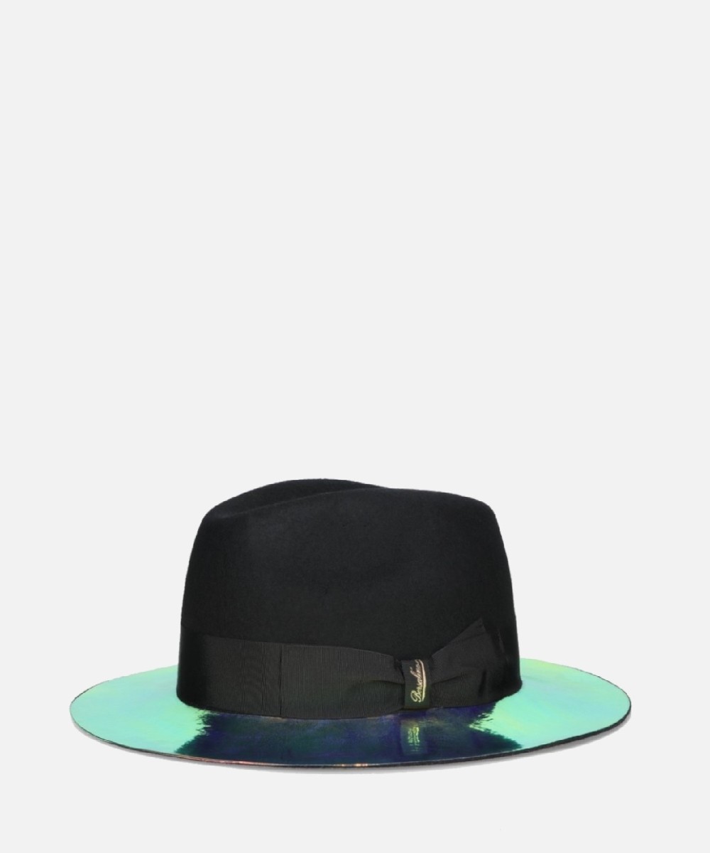 Borsalino Buzz cappello in lana merinos, tesa...