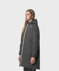 Kway Eiffel Le Vrai giacca impermeabile lunga east warm, grey